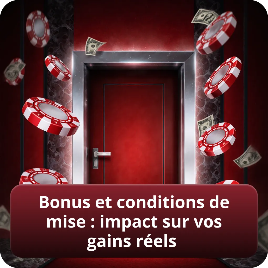Bonus et conditions de mise impact sur les gains casino en ligne le plus payant